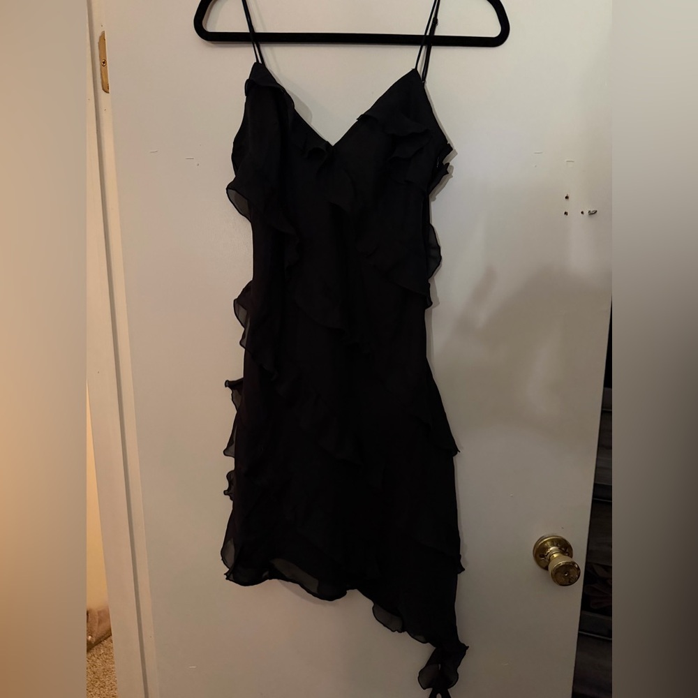 Abercrombie & Fitch Black Asymmetrical Dress
